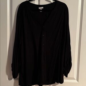 Ava & Viv Elegant Black Blouse 2X